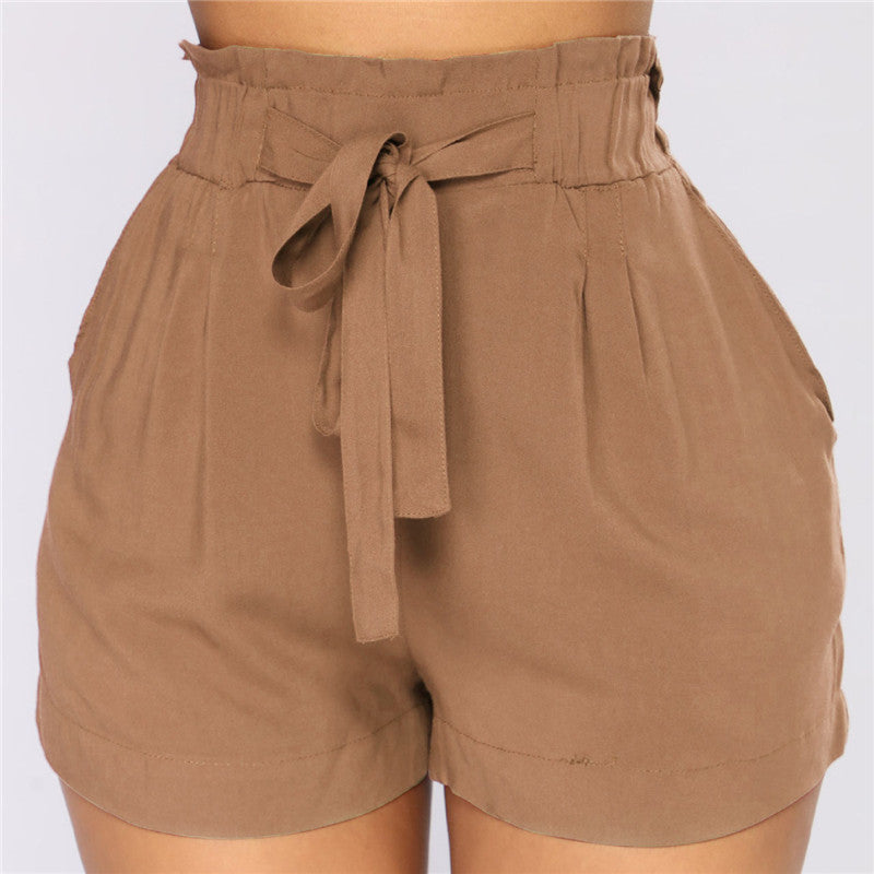 Short court taille haute avec ceinture - Chic&Shines