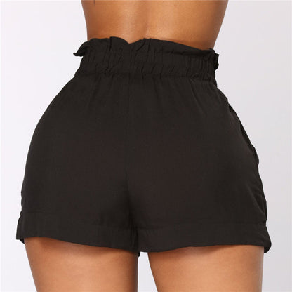 Short court taille haute avec ceinture - Chic&Shines
