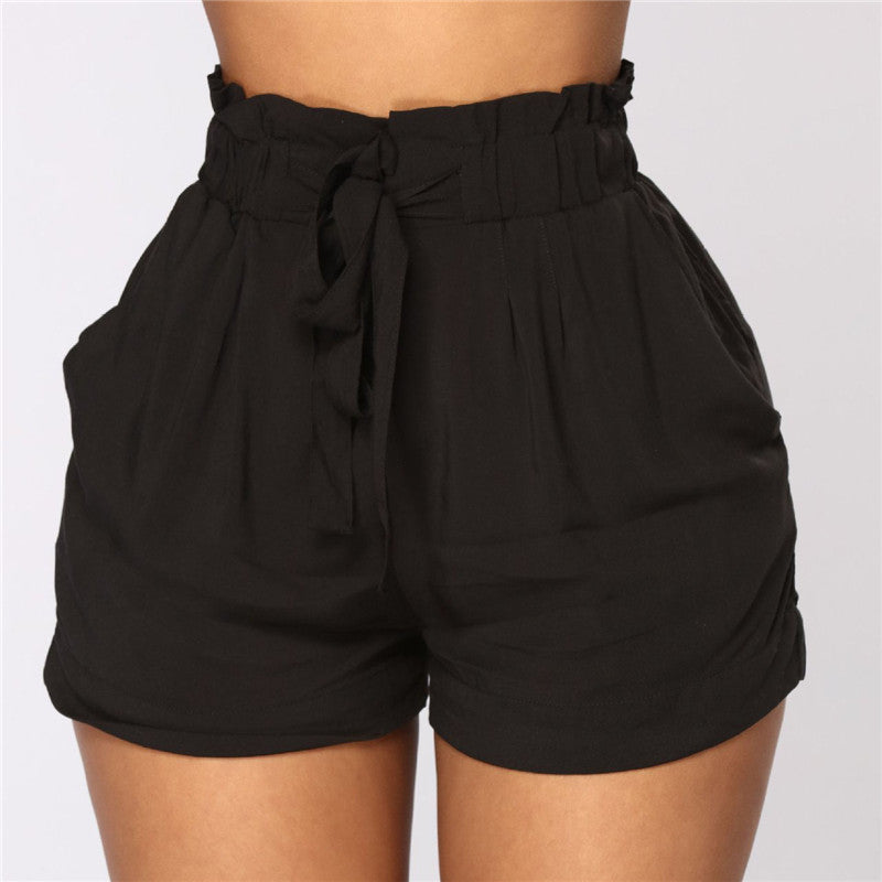 Short court taille haute avec ceinture - Chic&Shines
