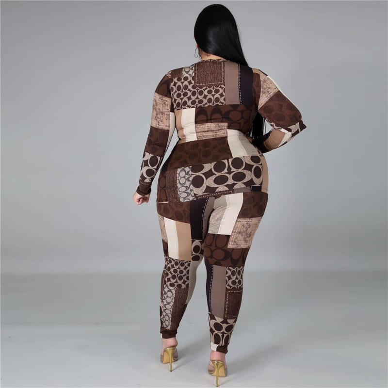 Ensemble tenue haut ras du cou à manches longues et son pantalon - Chic&Shines
