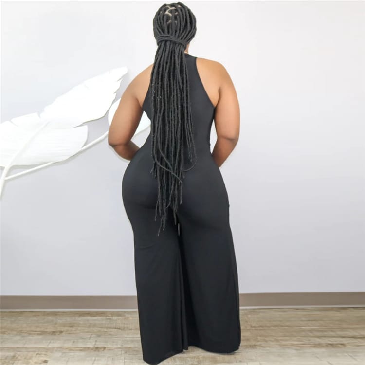 Combinaison sans manches décolleté mousseline - Chic&Shines