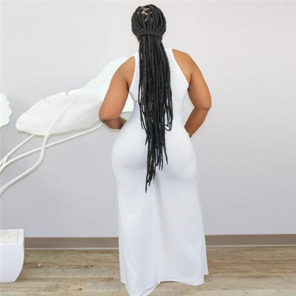 Combinaison sans manches décolleté mousseline - Chic&Shines