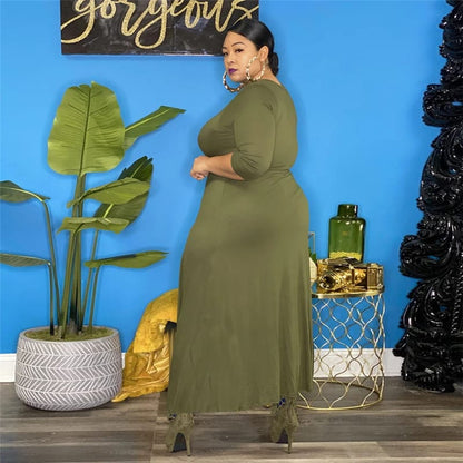 Top Blouse Longue Creux De Couleur Unie - Chic&Shines