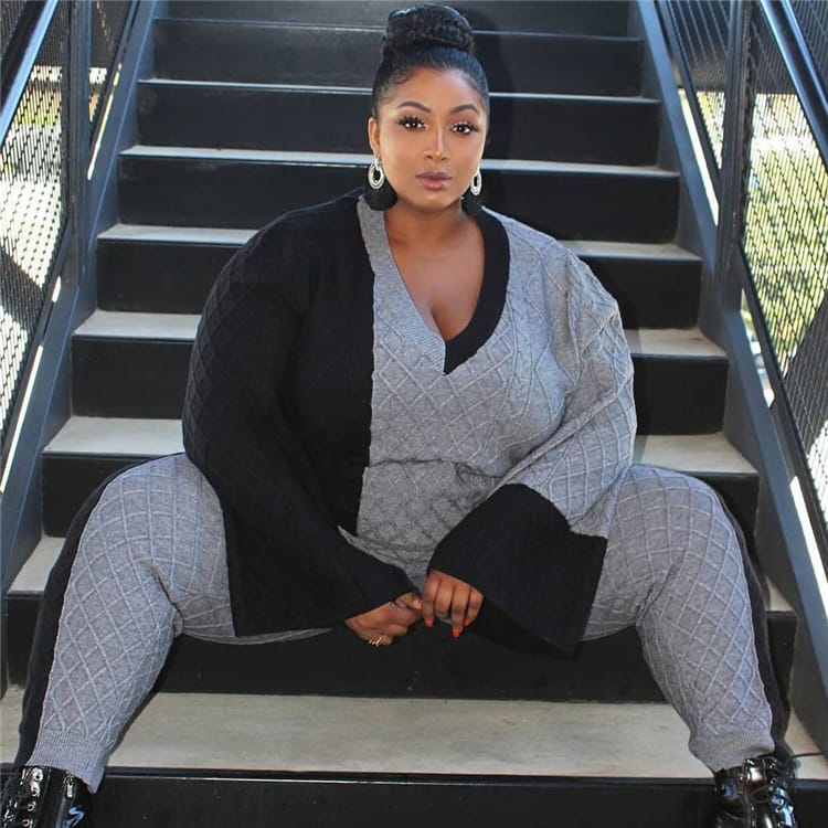 Ensemble Deux Pièces Manches Longues Haut Et Pantalon - Chic&Shines