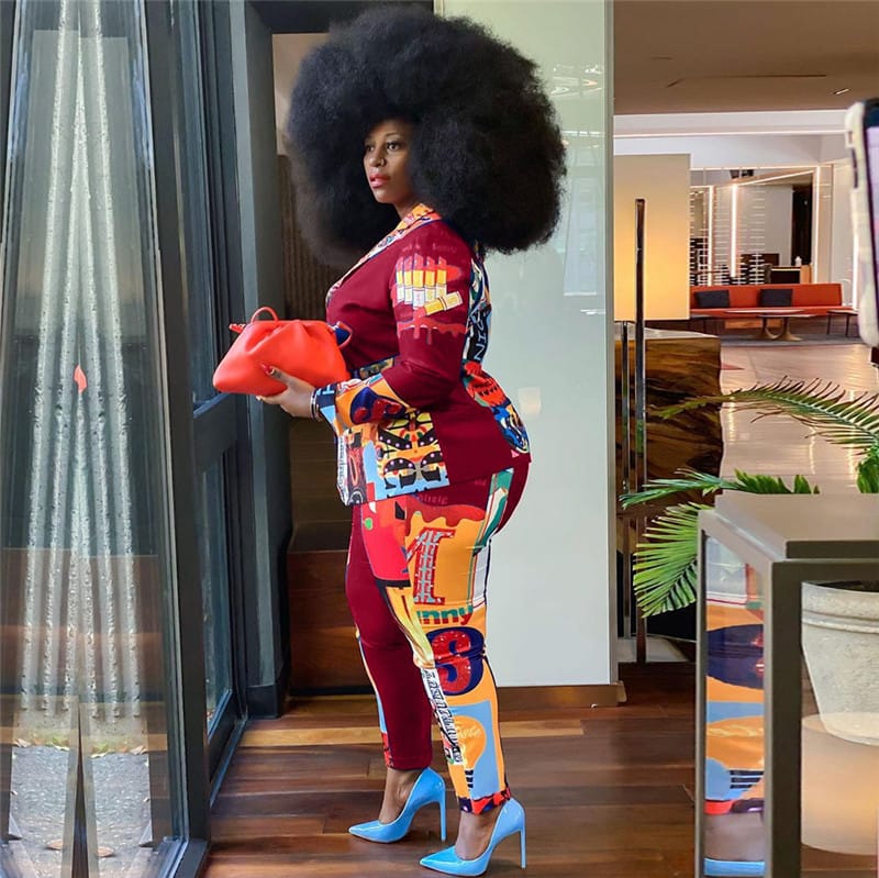 Ensemble Deux Pièces Blazer Et Pantalon - Chic&Shines