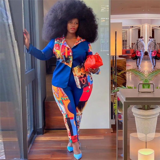 Ensemble Deux Pièces Blazer Et Pantalon - Chic&Shines