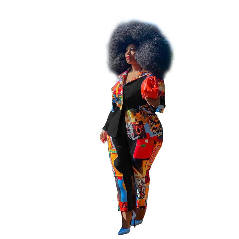 Ensemble Deux Pièces Blazer Et Pantalon - Chic&Shines