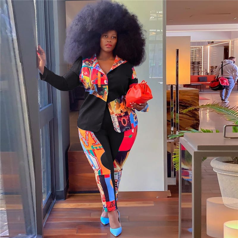 Ensemble Deux Pièces Blazer Et Pantalon - Chic&Shines