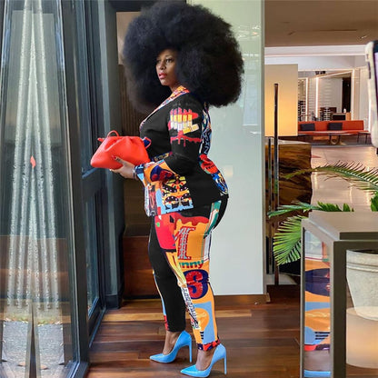 Ensemble Deux Pièces Blazer Et Pantalon - Chic&Shines