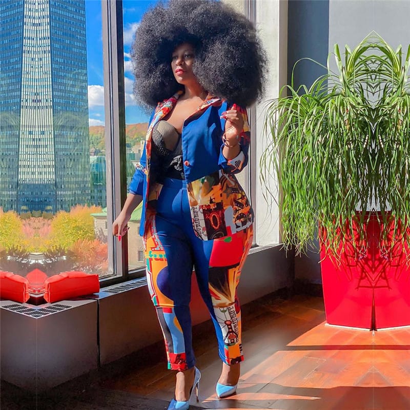 Ensemble Deux Pièces Blazer Et Pantalon - Chic&Shines