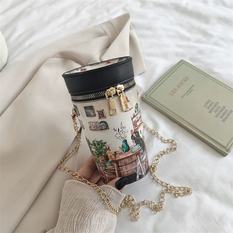 Sac à bandoulière zippé Imprimé Dessin animé - Chic&Shines