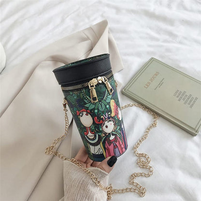 Sac à bandoulière zippé Imprimé Dessin animé - Chic&Shines