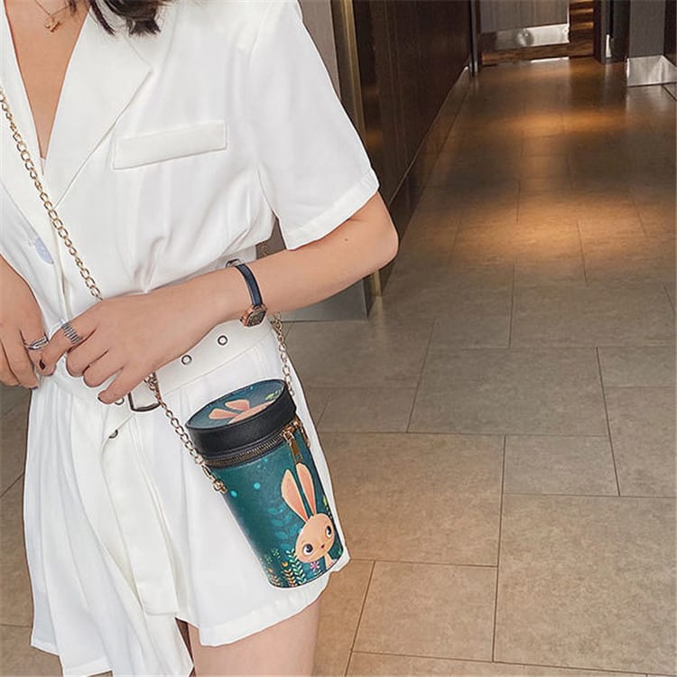 Sac à bandoulière zippé Imprimé Dessin animé - Chic&Shines