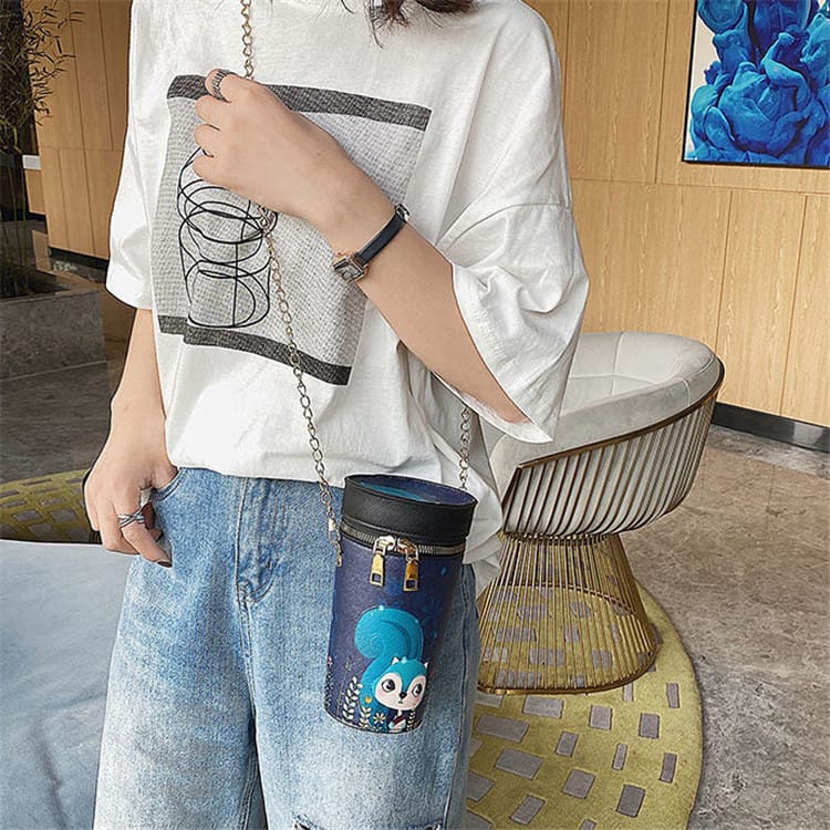 Sac à bandoulière zippé Imprimé Dessin animé - Chic&Shines