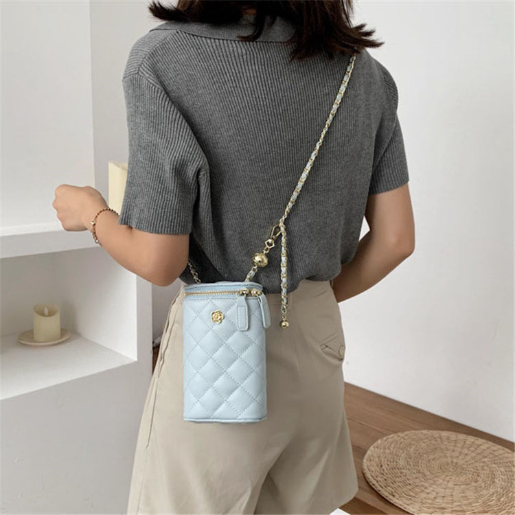 Sac Crossbody Fermeture à glissière Rhombic Grille - Chic&Shines