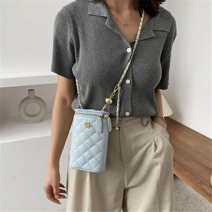 Sac Crossbody Fermeture à glissière Rhombic Grille - Chic&Shines