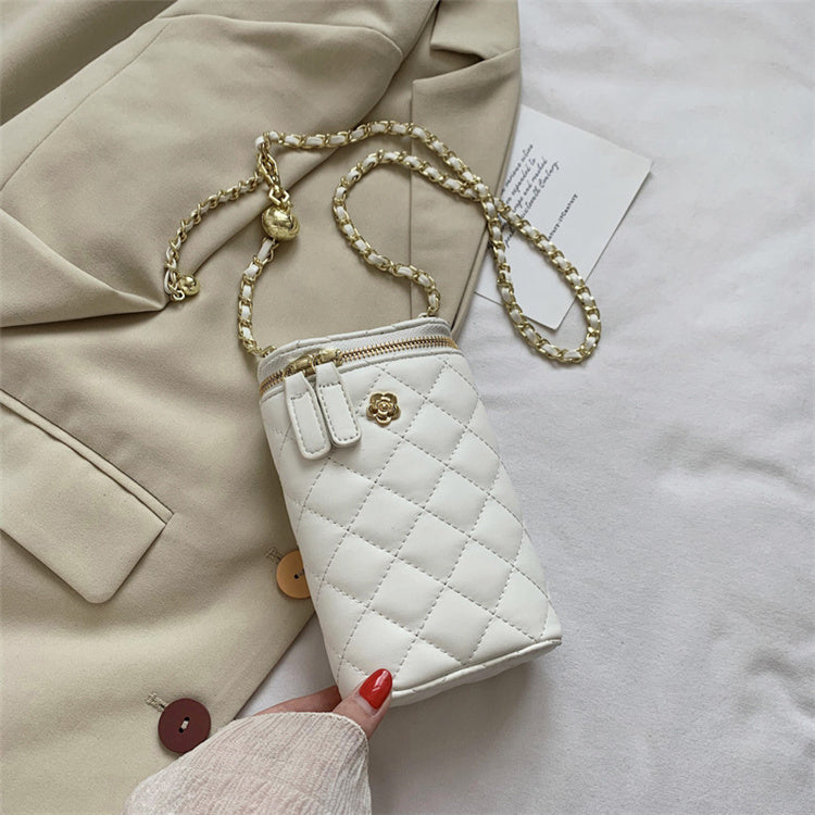 Sac Crossbody Fermeture à glissière Rhombic Grille - Chic&Shines