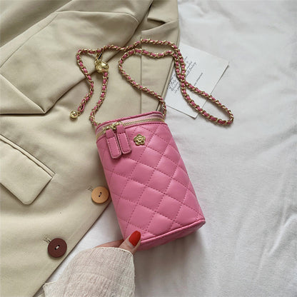 Sac Crossbody Fermeture à glissière Rhombic Grille - Chic&Shines