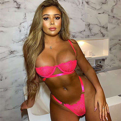 Soutien-gorge string dentelle transparent sexy - Chic&Shines