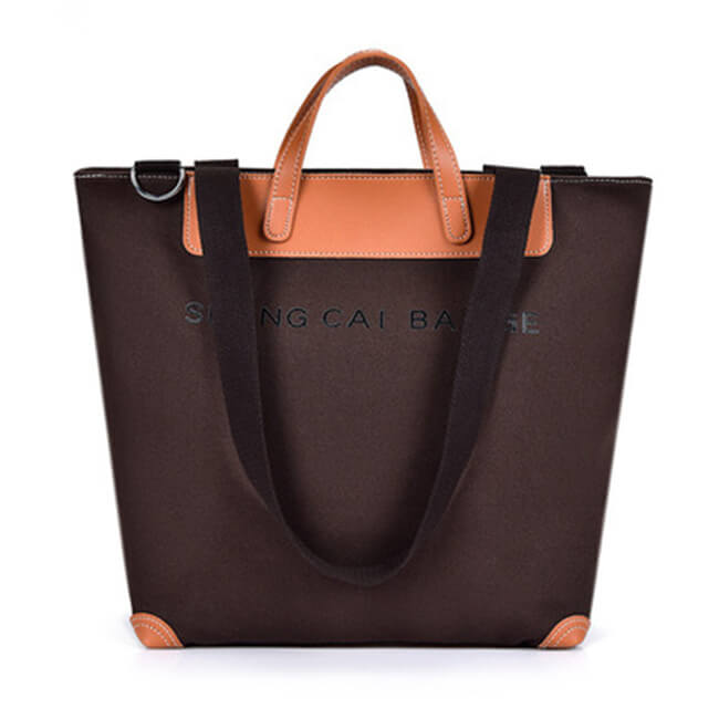 Sac style Cabas Grande Capacité Lettre Imprimée Toile Patchwork - Chic&Shines