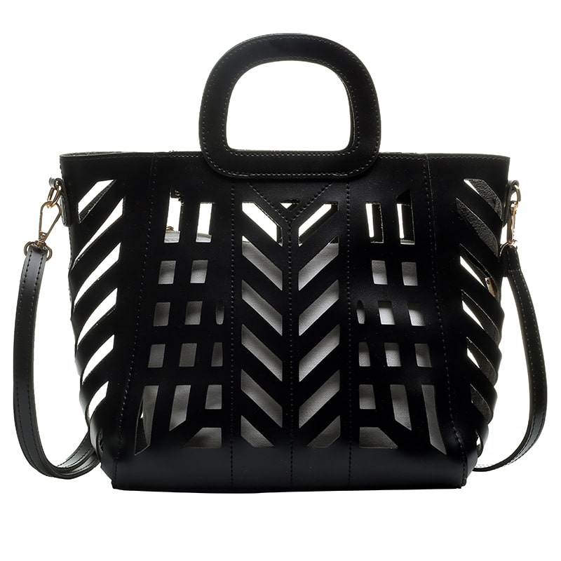 Ensemble sac design découpe avec pochette - Chic&Shines