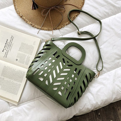 Ensemble sac design découpe avec pochette - Chic&Shines