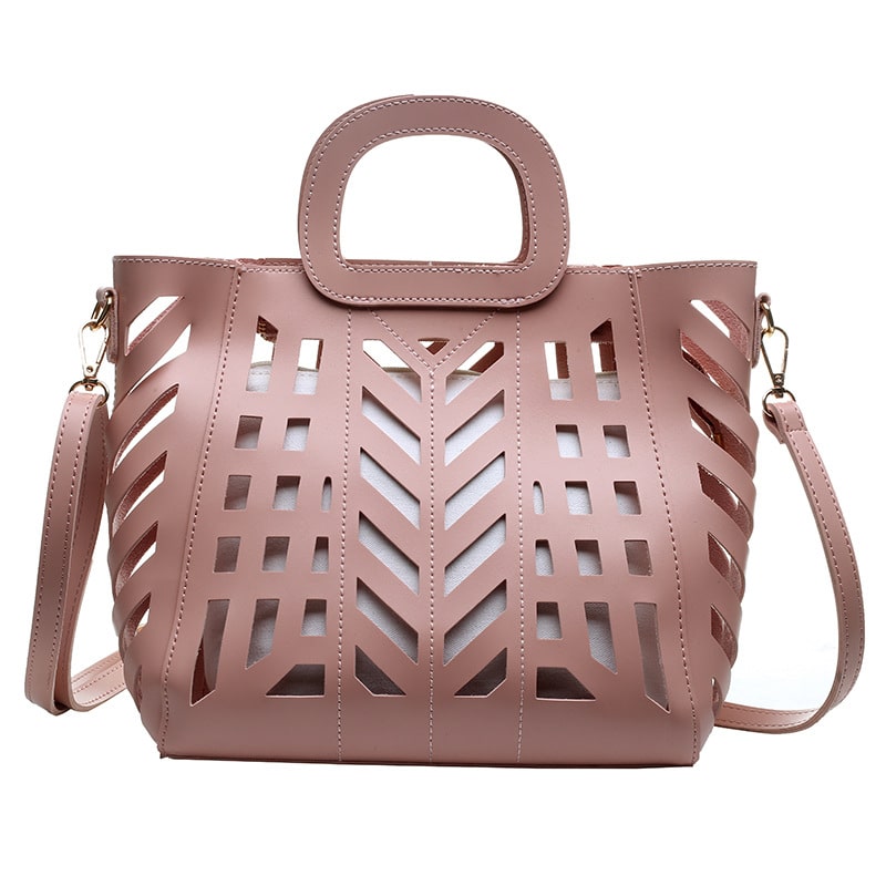 Ensemble sac design découpe avec pochette - Chic&Shines