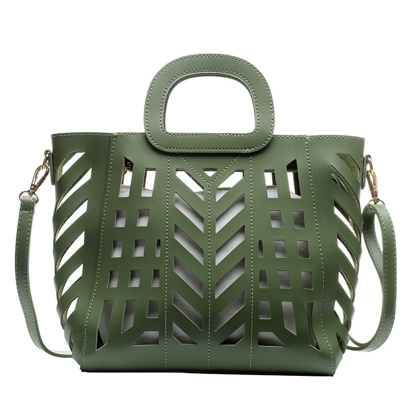 Ensemble sac design découpe avec pochette - Chic&Shines