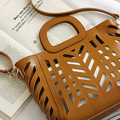 Ensemble sac design découpe avec pochette - Chic&Shines