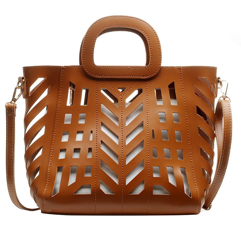 Ensemble sac design découpe avec pochette - Chic&Shines