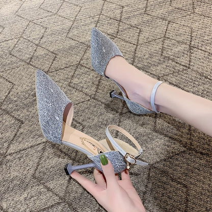 Talon de soirée à boucle et motif art - Chic&Shines