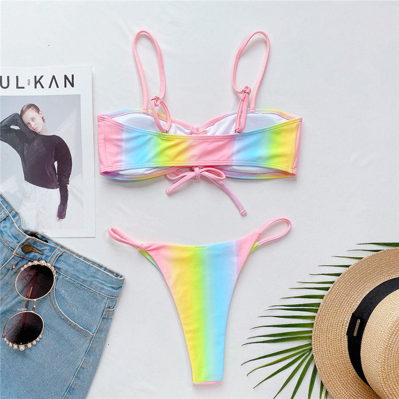 Maillot de bain bikini tie-dye sexy - Chic&Shines