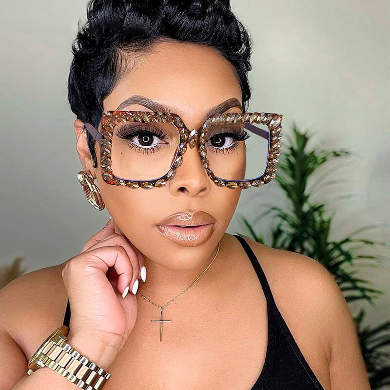 Lunette cadre Design Strass - Chic&Shines