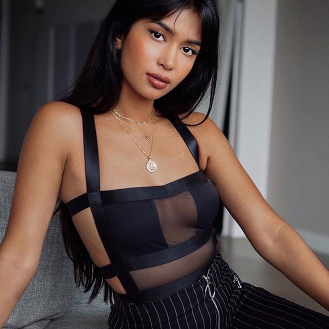 Body dos nu transparent maille transparent sexy - Chic&Shines