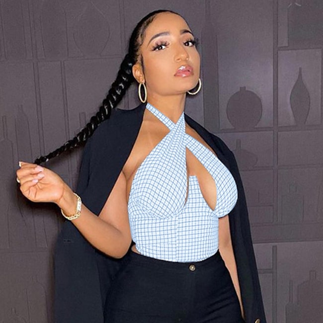 Haut dos nu à carreaux - Chic&Shines