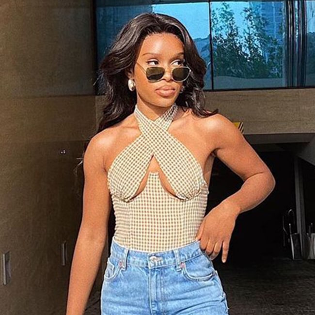 Haut dos nu à carreaux - Chic&Shines