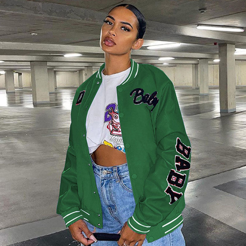 Blouson baseball boutonnée - Chic&Shines