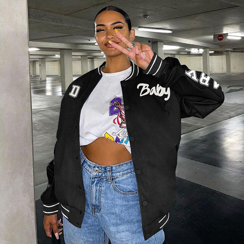 Blouson baseball boutonnée - Chic&Shines