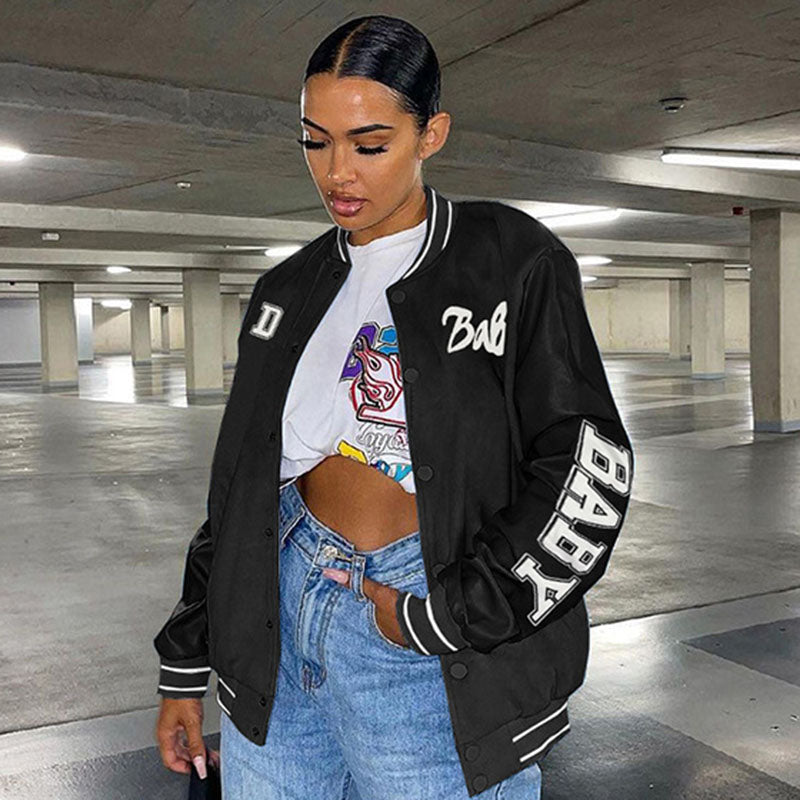 Blouson baseball boutonnée - Chic&Shines