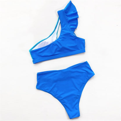 Maillots De Bain bicolore a une épaule - Chic&Shines