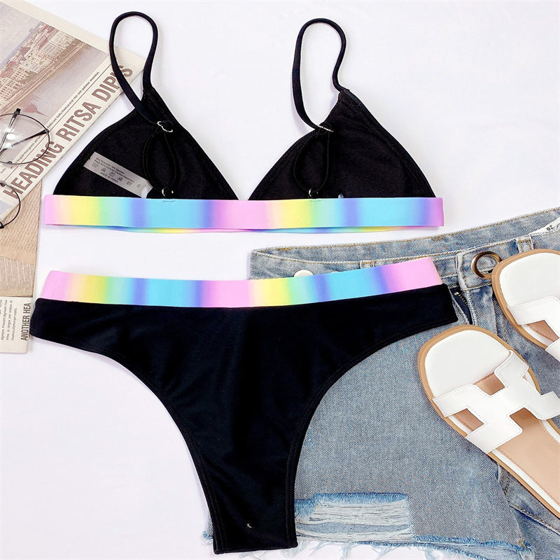 Maillot De Bain Contraste Irisé - Chic&Shines