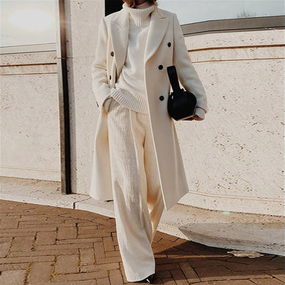 Trench-Coat à double boutonnage unie - Chic&Shines