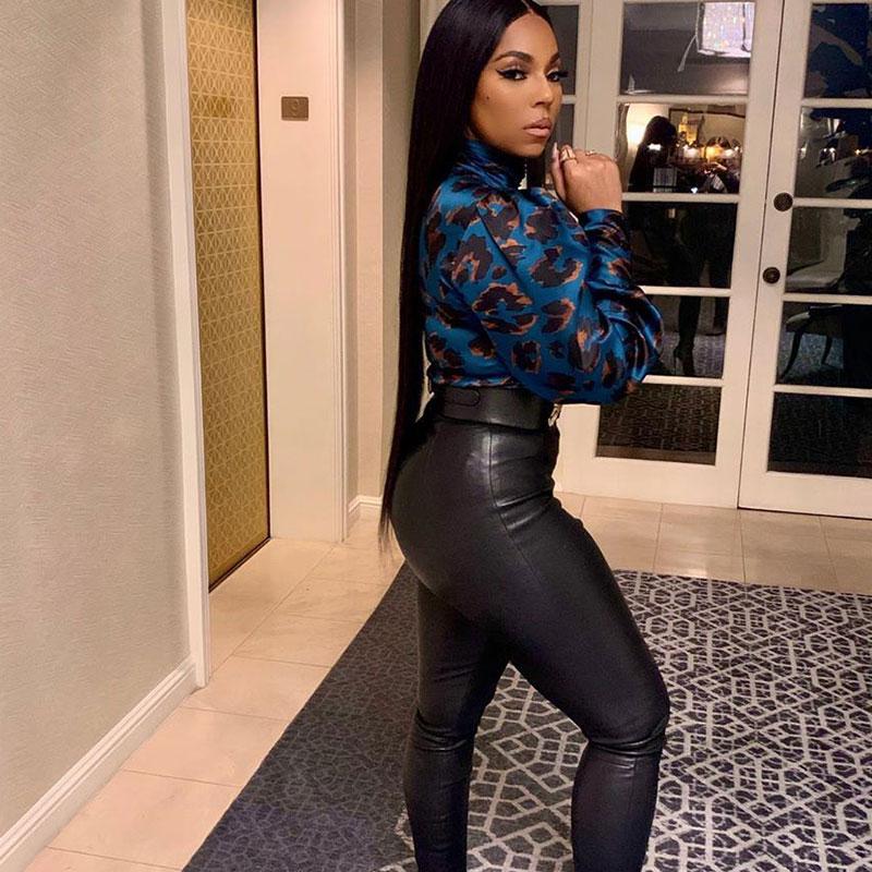 Chemisier Mode Graphique Imprimé Manches Longues