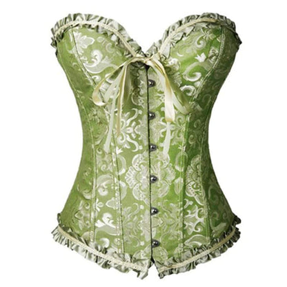 Corset de ventre à lacets vintage simple boutonnage