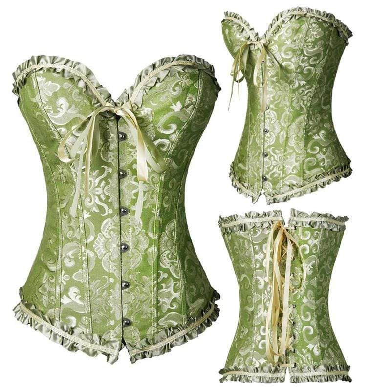 Corset de ventre à lacets vintage simple boutonnage