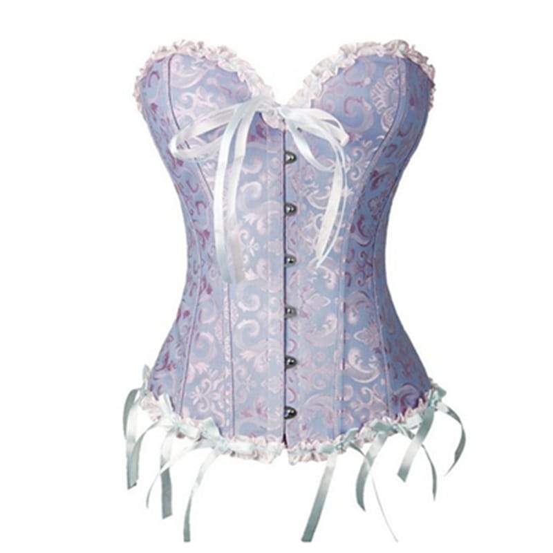 Corset de ventre à lacets vintage simple boutonnage