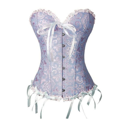 Corset de ventre à lacets vintage simple boutonnage