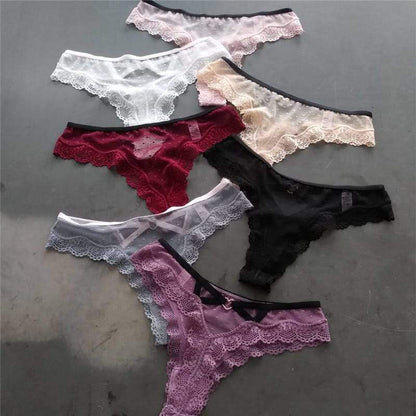 Culotte Sexy Lace Métal Bouton