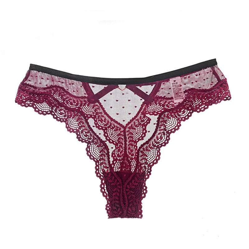 Culotte Sexy Lace Métal Bouton