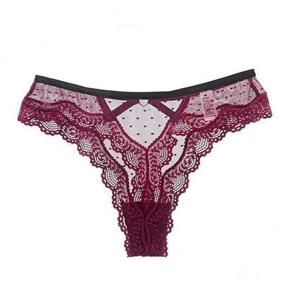 Culotte Sexy Lace Métal Bouton